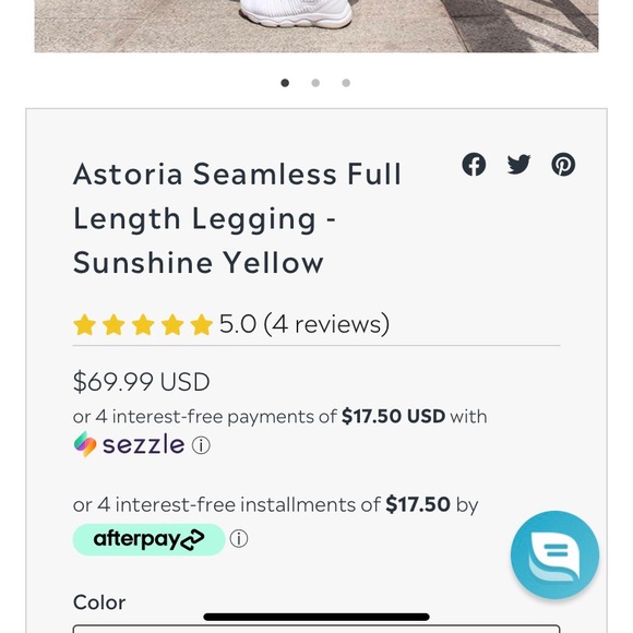 Astoria sunshine yellow leggings - Picture 5 of 5